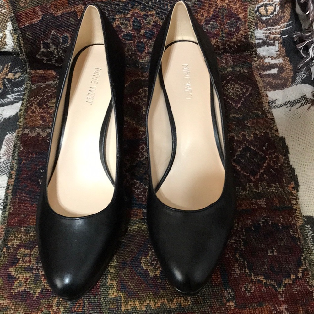 Black platform heels